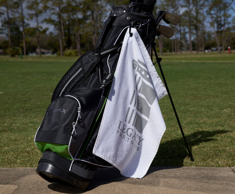 MaxxColor White Golf Towel ( 15" x 24" )