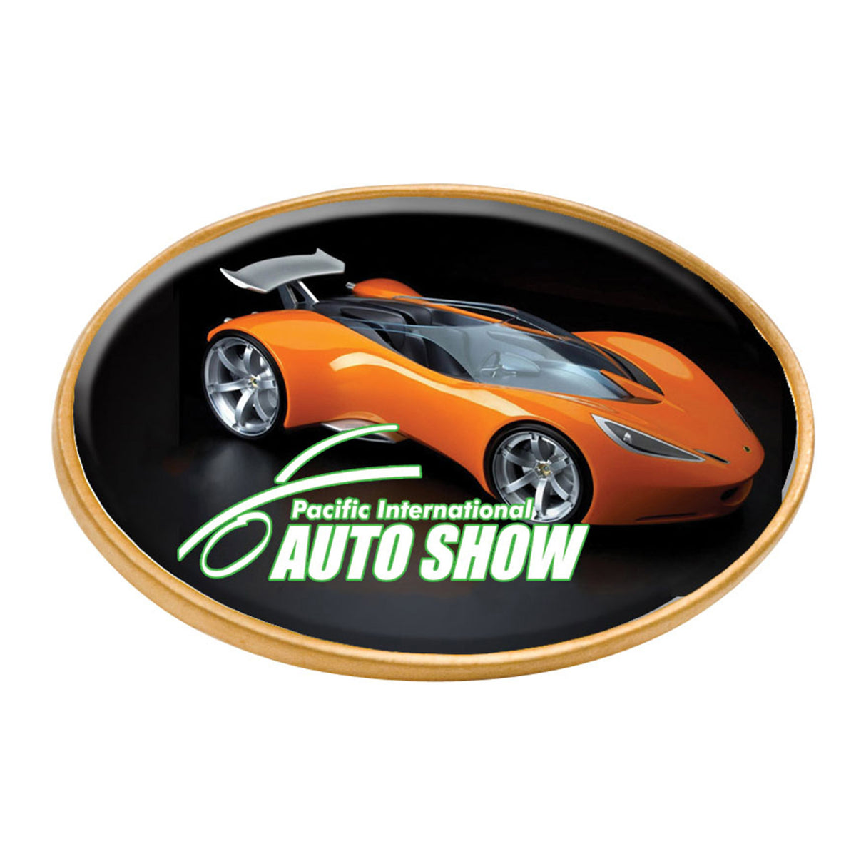 Domed Lapel Pin Oval (1 1/8"x3/4")