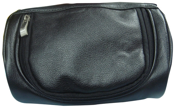 Small Cosmetic bag black, nylon and simuleather