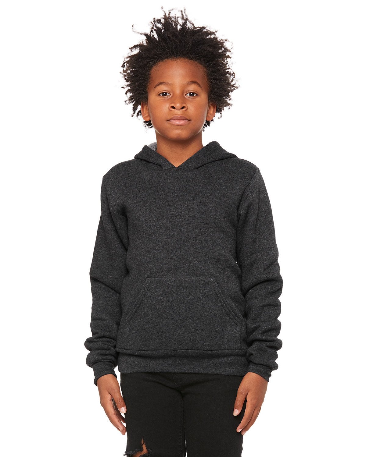 BELLA+CANVAS Youth Sponge Fleece Pullover Hooded Sweatshirt