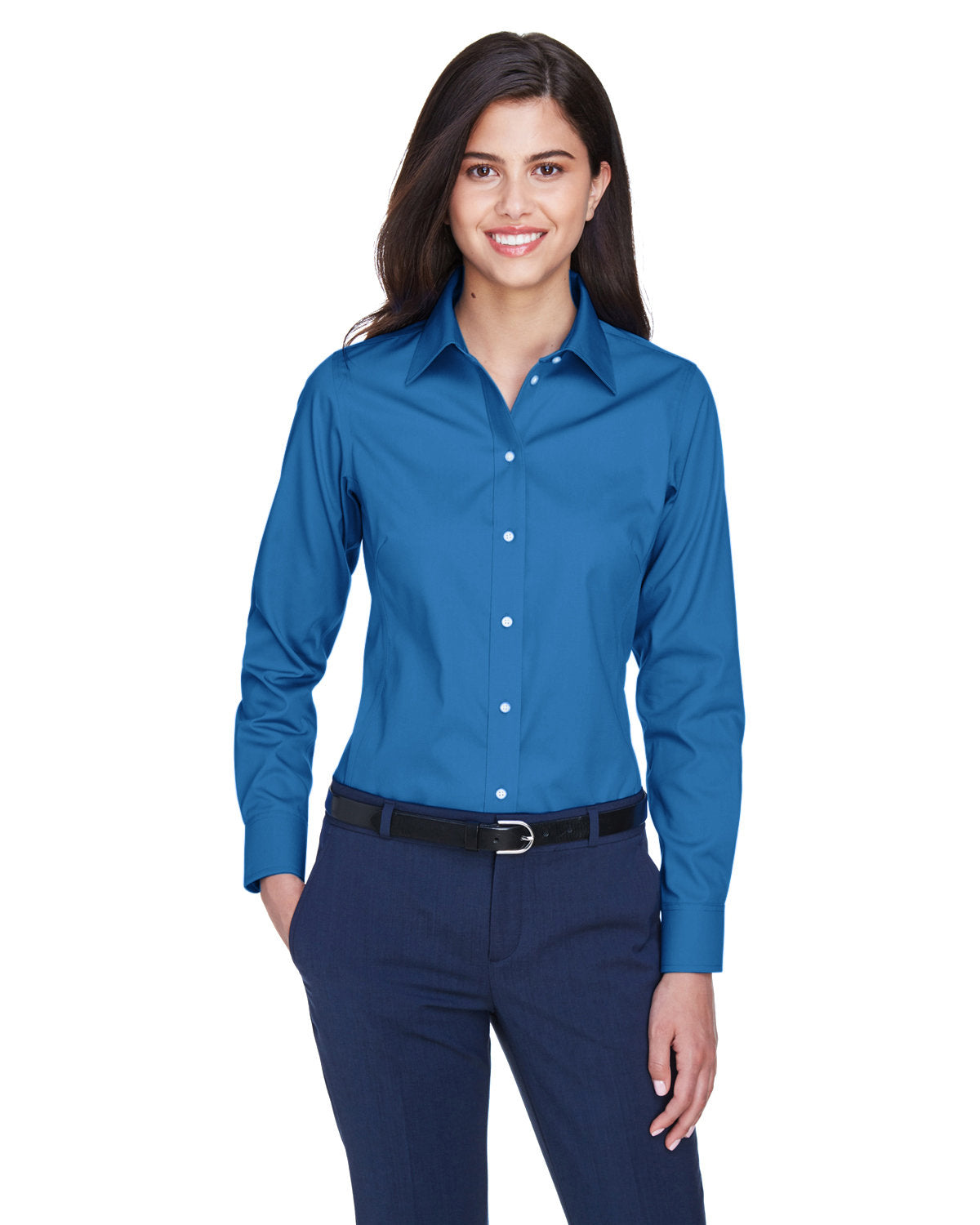 DEVON AND JONES Ladies' Crown Collection® Solid Oxford Woven Shirt