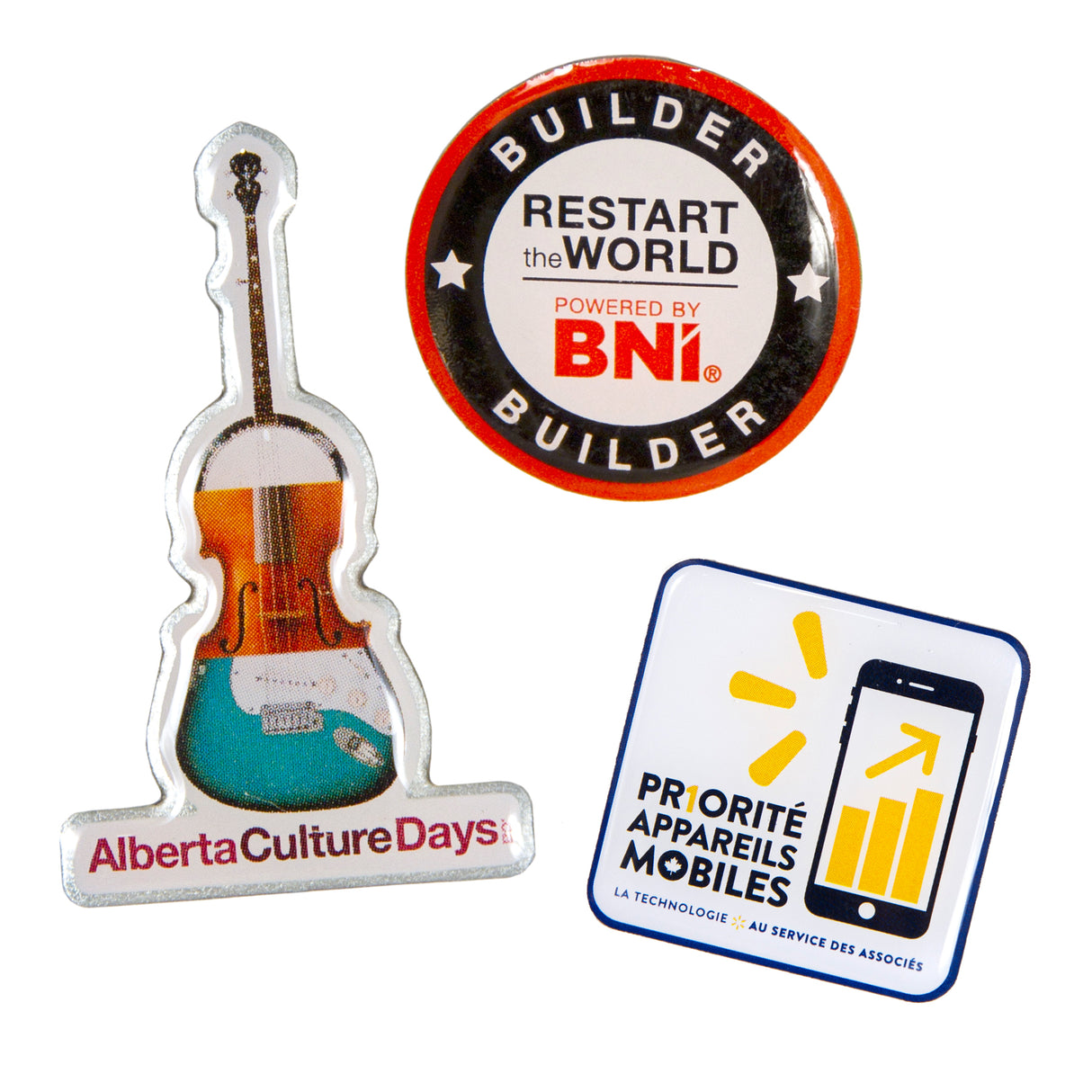 Offset Printed Lapel Pin (0.75")