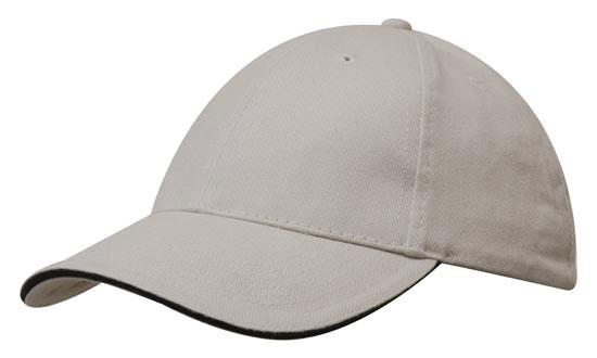 Chino Twill Cap w/Sandwich Trim
