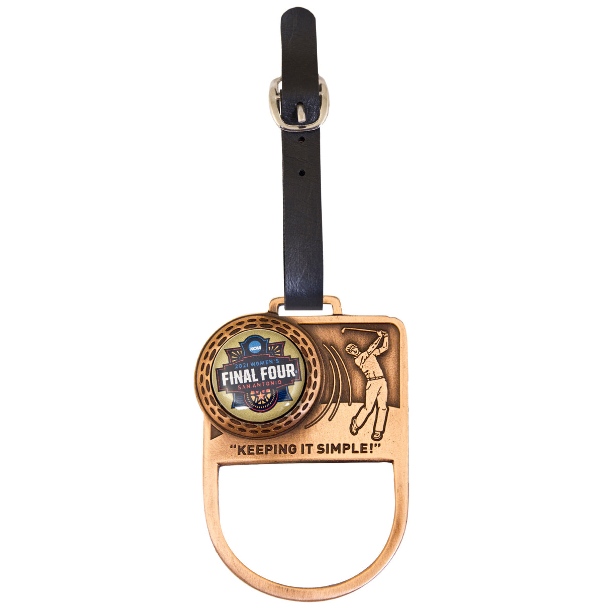 Golf Towel Holder with removable Digi-Cal Ball Marker, MADE IN CANADA