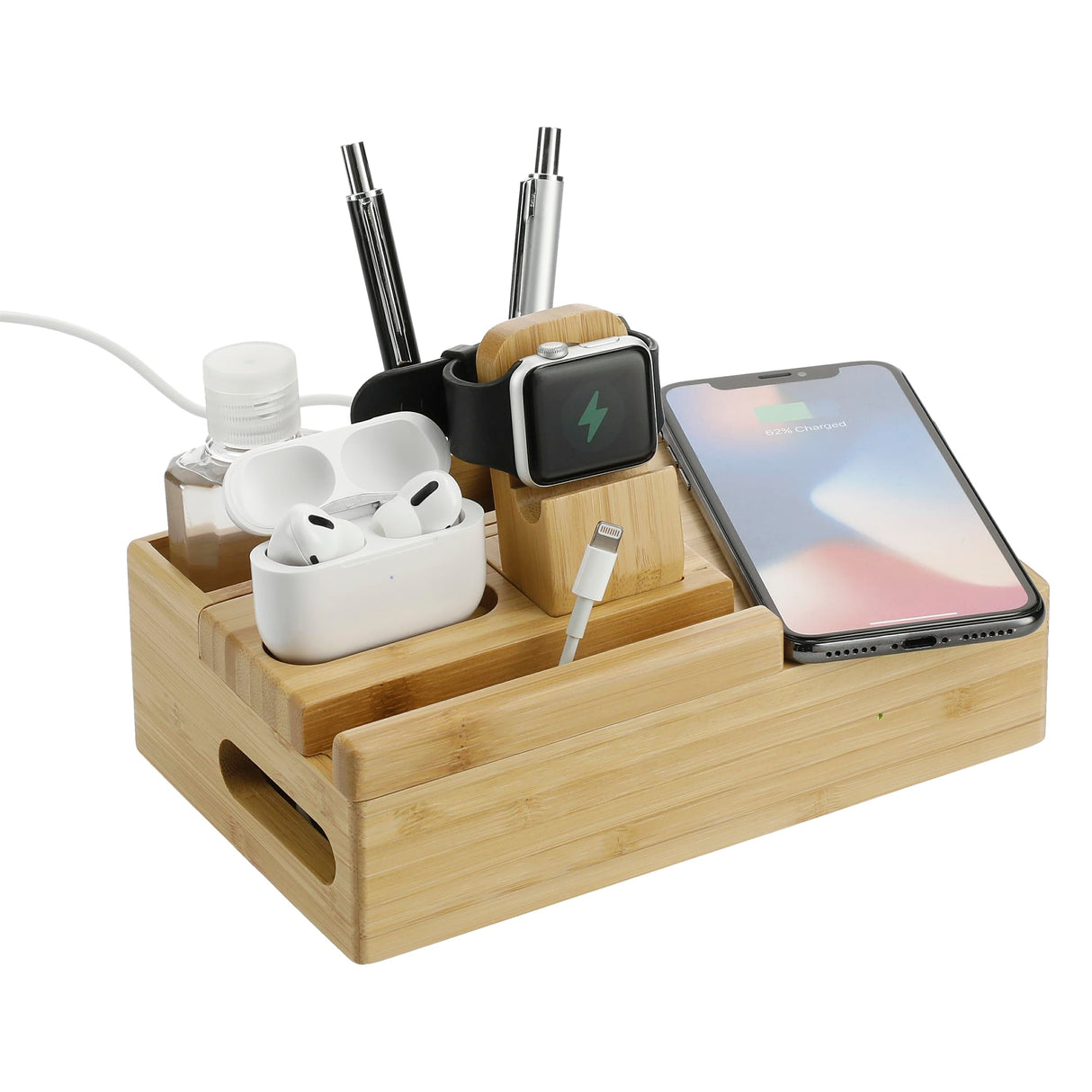 Bamboo Fast Wirelsss Charging Dock Station