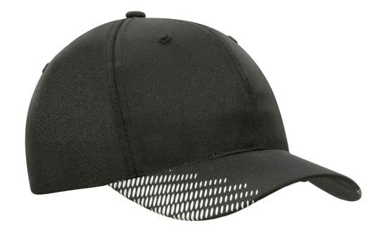 Breathable Poly Twill Cap w/Peak Flash Print