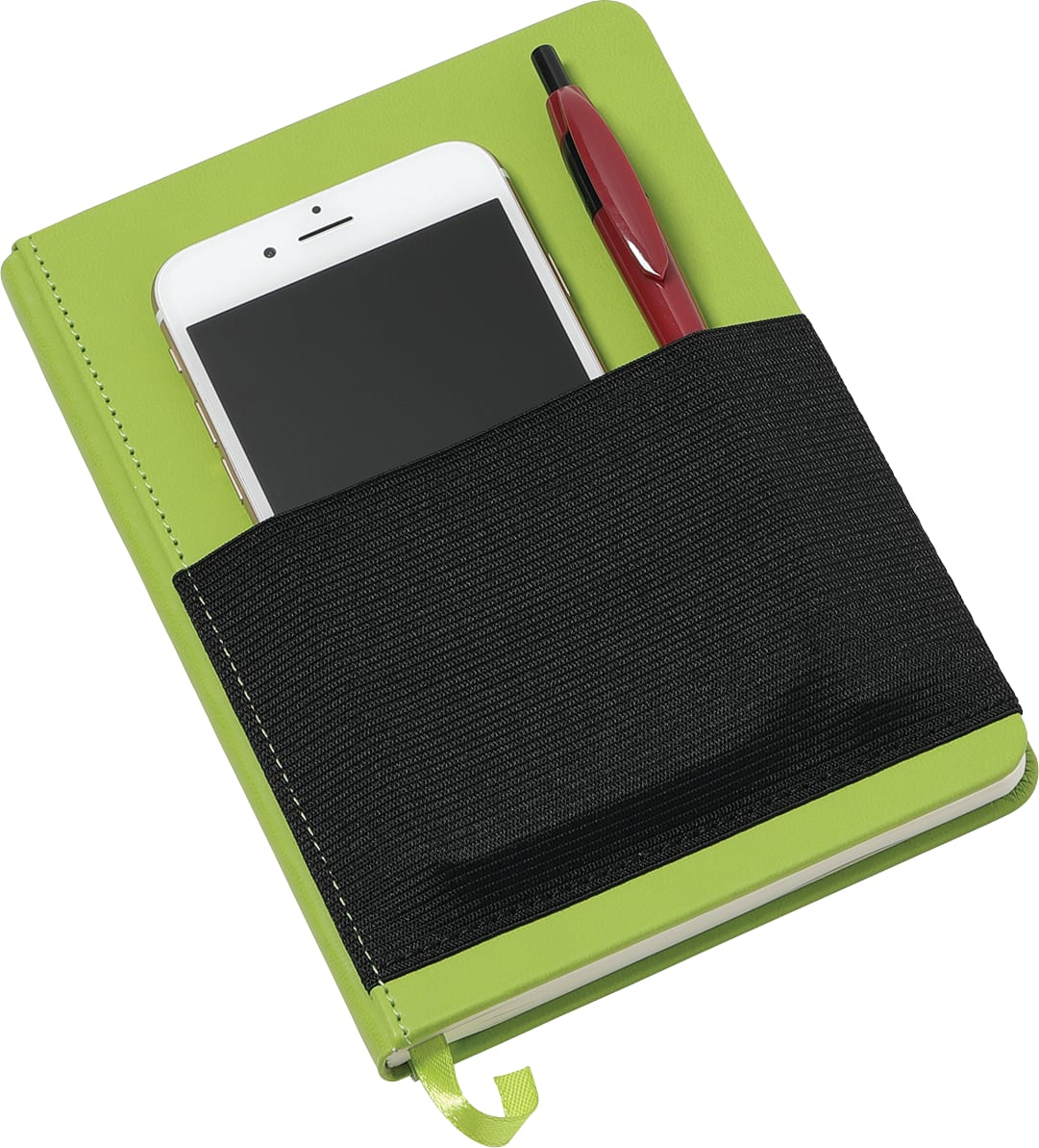 5" x 7" FSC® Mix Elastic Phone Pocket Notebook