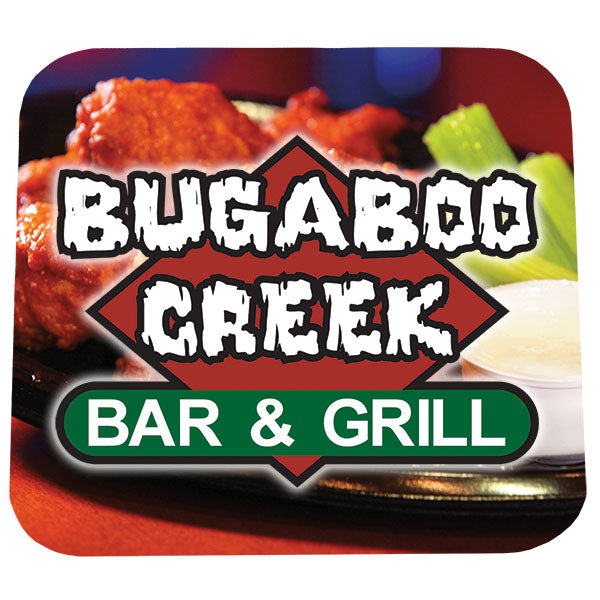 Square Coaster w/ Black Neoprene Backing