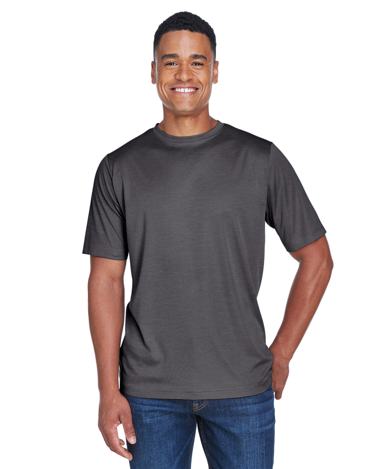 000248 Team 365 Men's Sonic Heather Performance T-Shirt