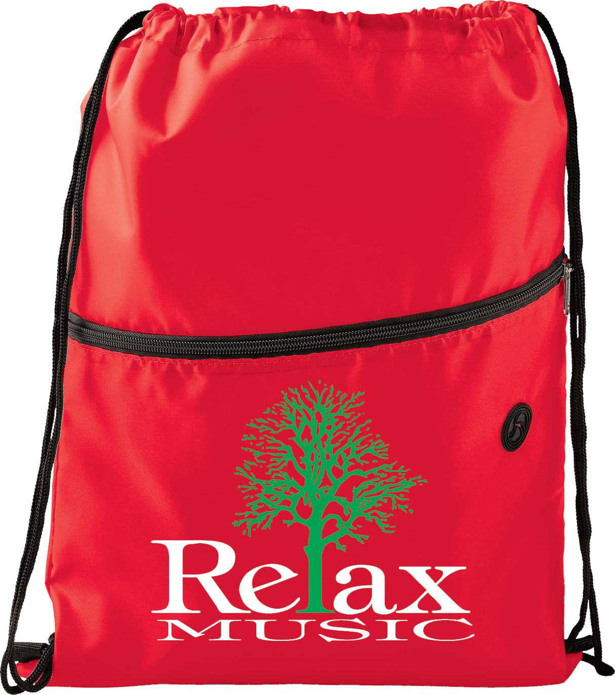 Insulated Zippered Drawstring Bag