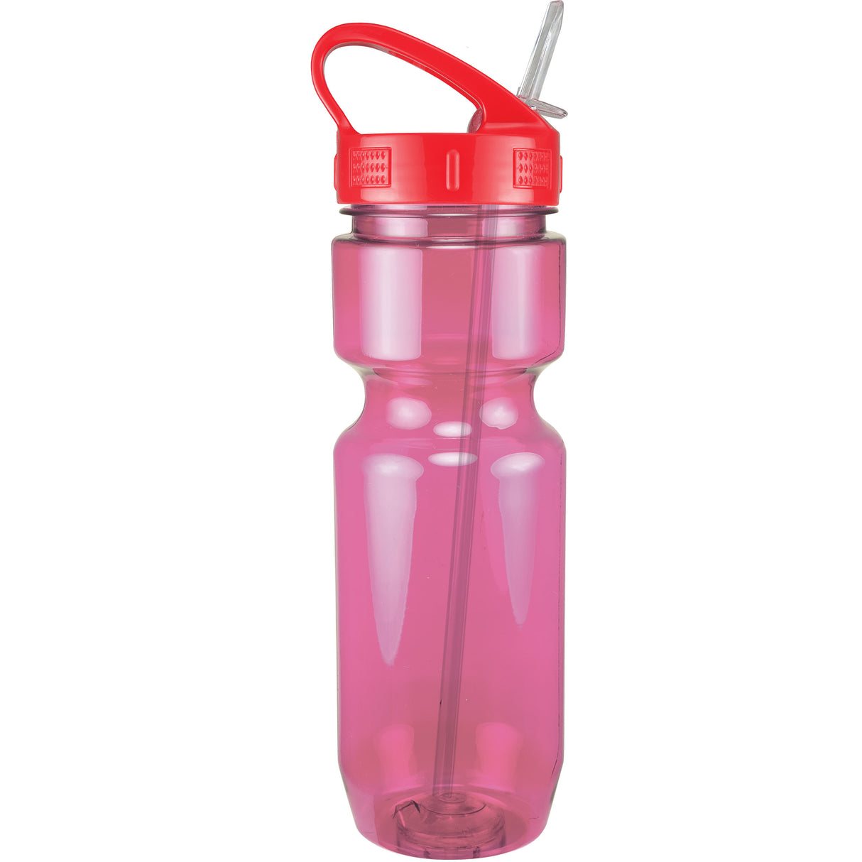 22 Oz. Translucent Bike Bottle w/ Sport Sip Lid and Straw