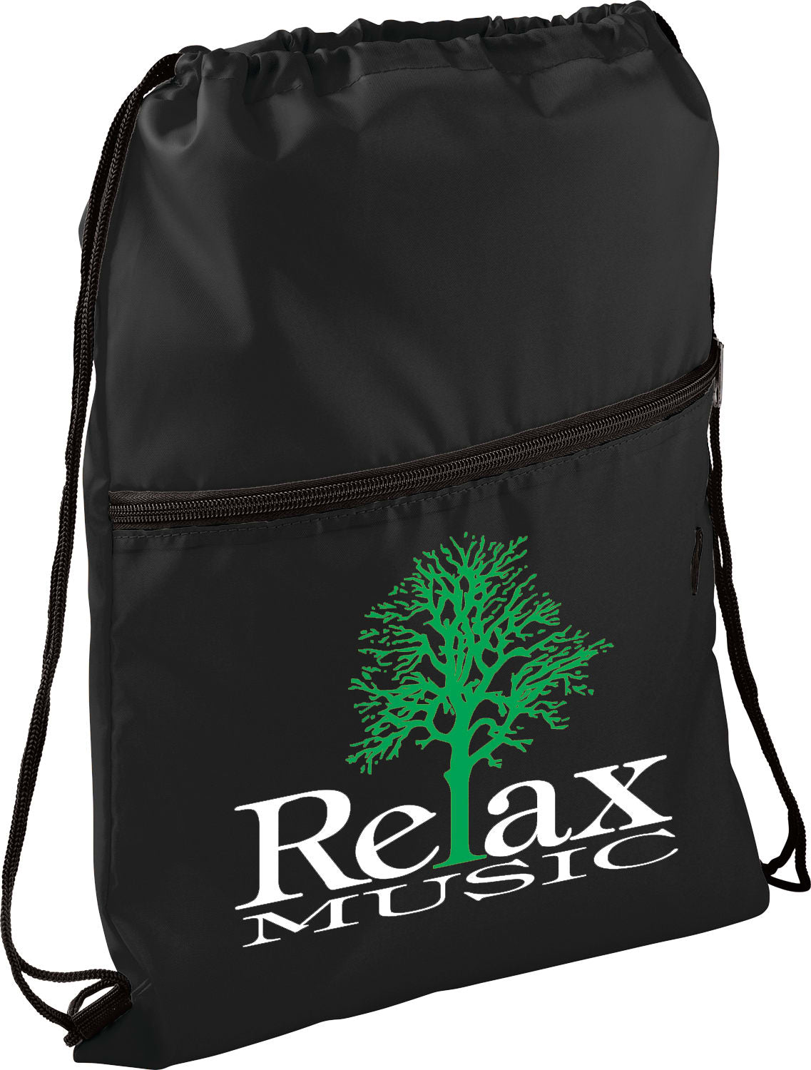 Insulated Zippered Drawstring Bag