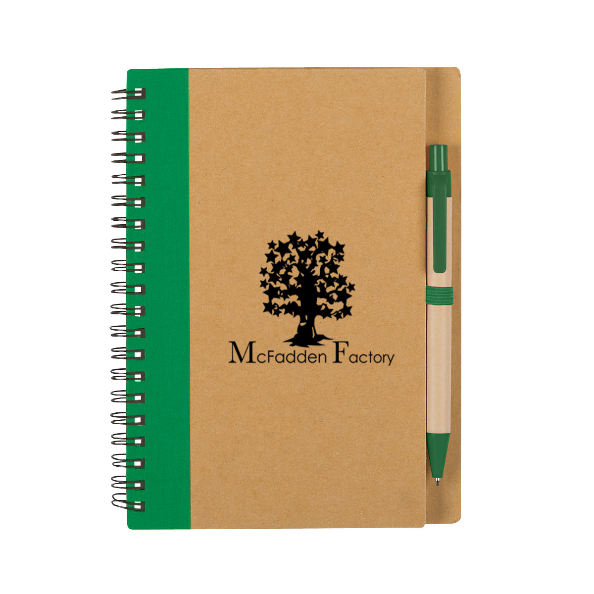 Eco-inspired Spiral Notebook & Pen