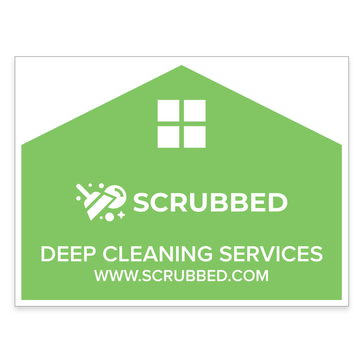 18"h x 24"w Custom Corrugated Yard/Lawn Sign