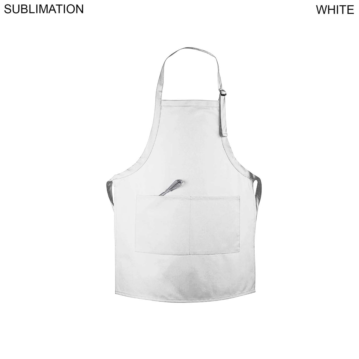 Domestic made Bib Apron, 25x28, 2 Pockets, Adjustable Neck, Sublimated