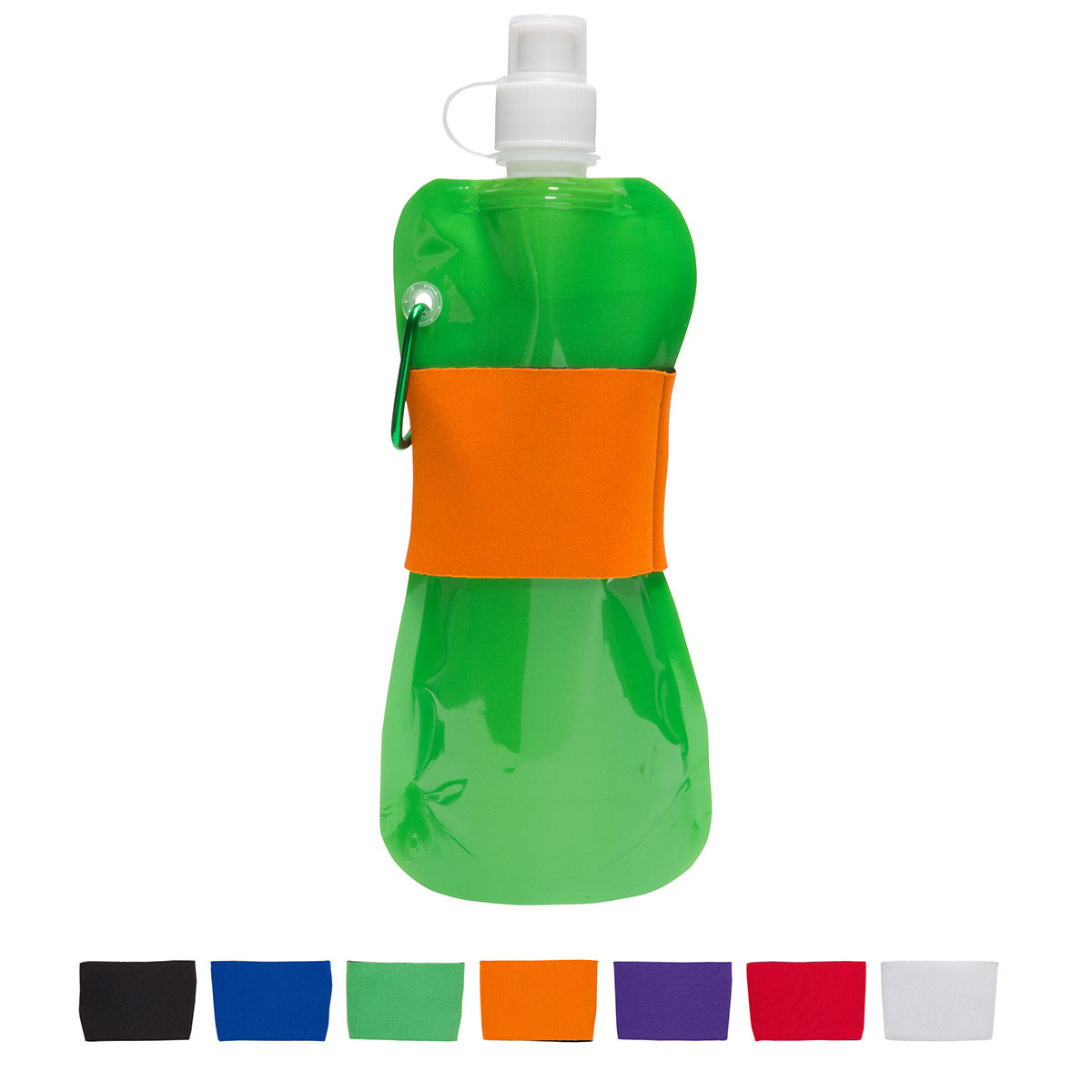 Comfort Grip Flex 16 oz Water Bottle with Neoprene Waist Sleeve