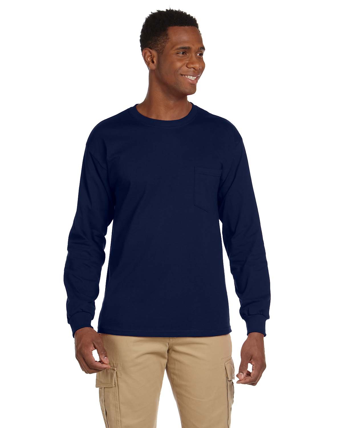 Gildan Adult Ultra Cotton® Long-Sleeve Pocket T-Shirt