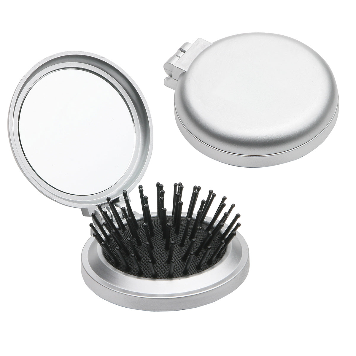 Travel Disk Brush & Mirror
