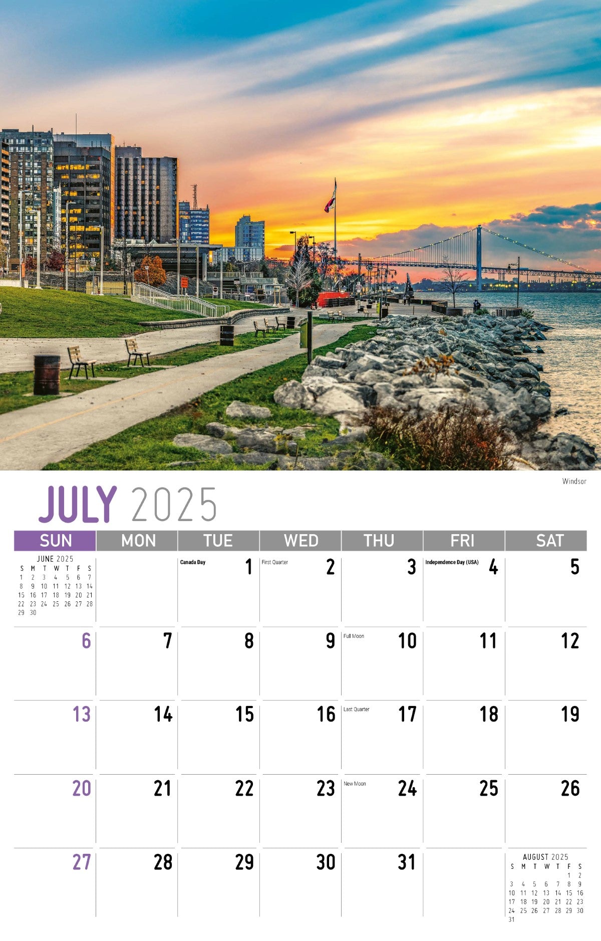 Galleria Wall Calendar 2025 Scenes of Ontario
