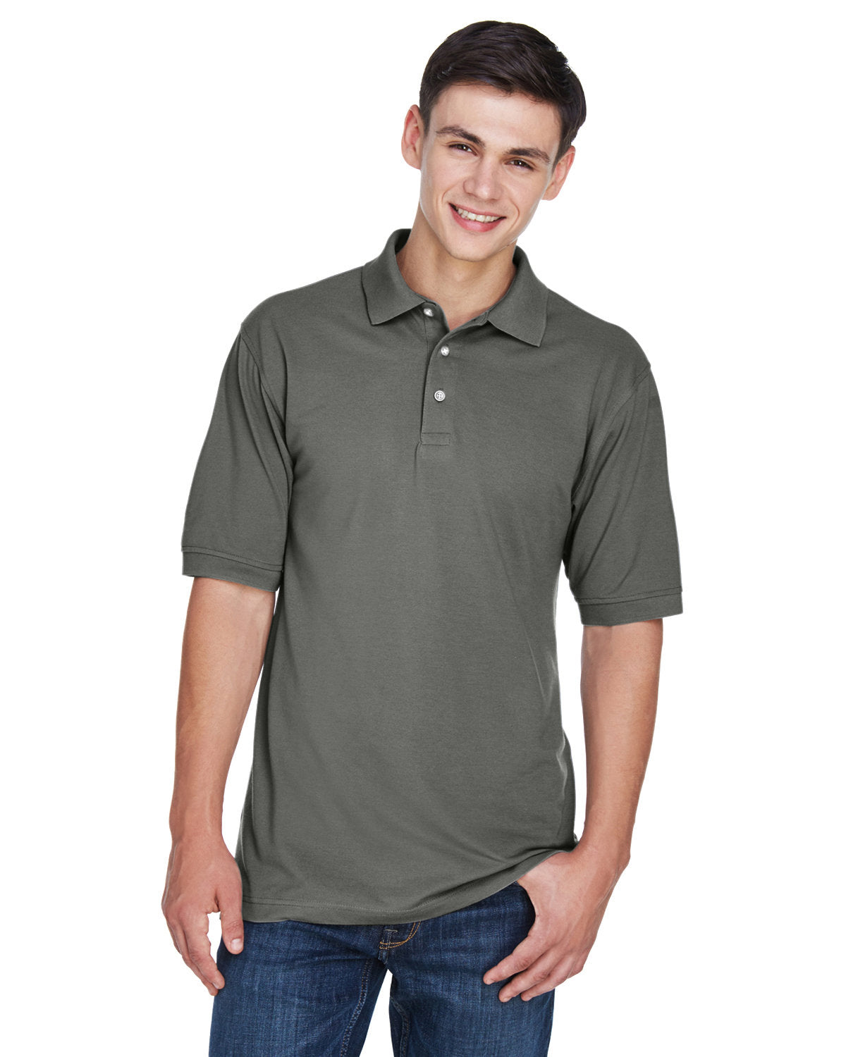 Harriton Men's 5.6 oz. Easy Blend? Polo