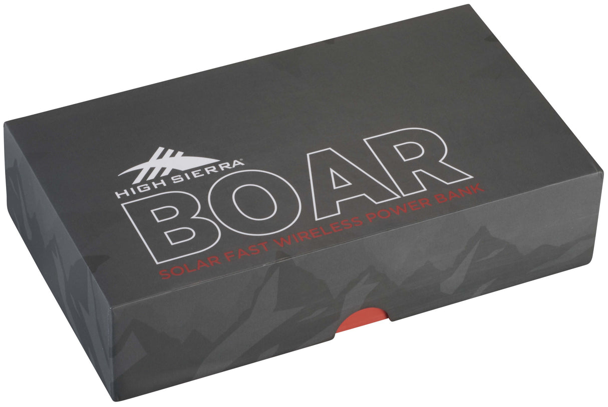 High Sierra IPX 5 Solar Fast Wireless Power Bank