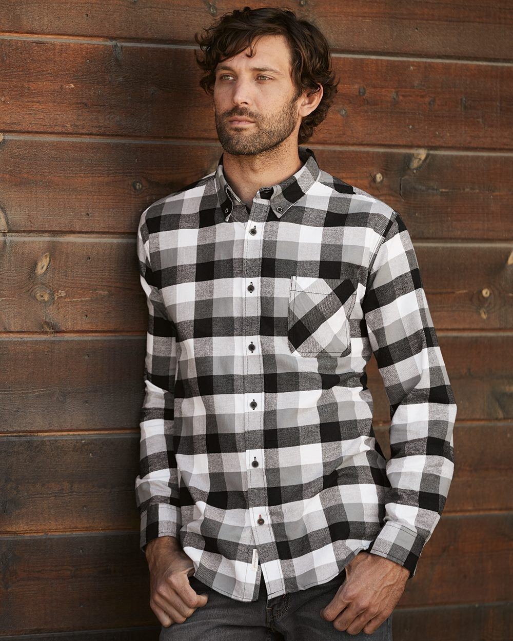Weatherproof® Vintage Brushed Flannel Long Sleeve Shirt