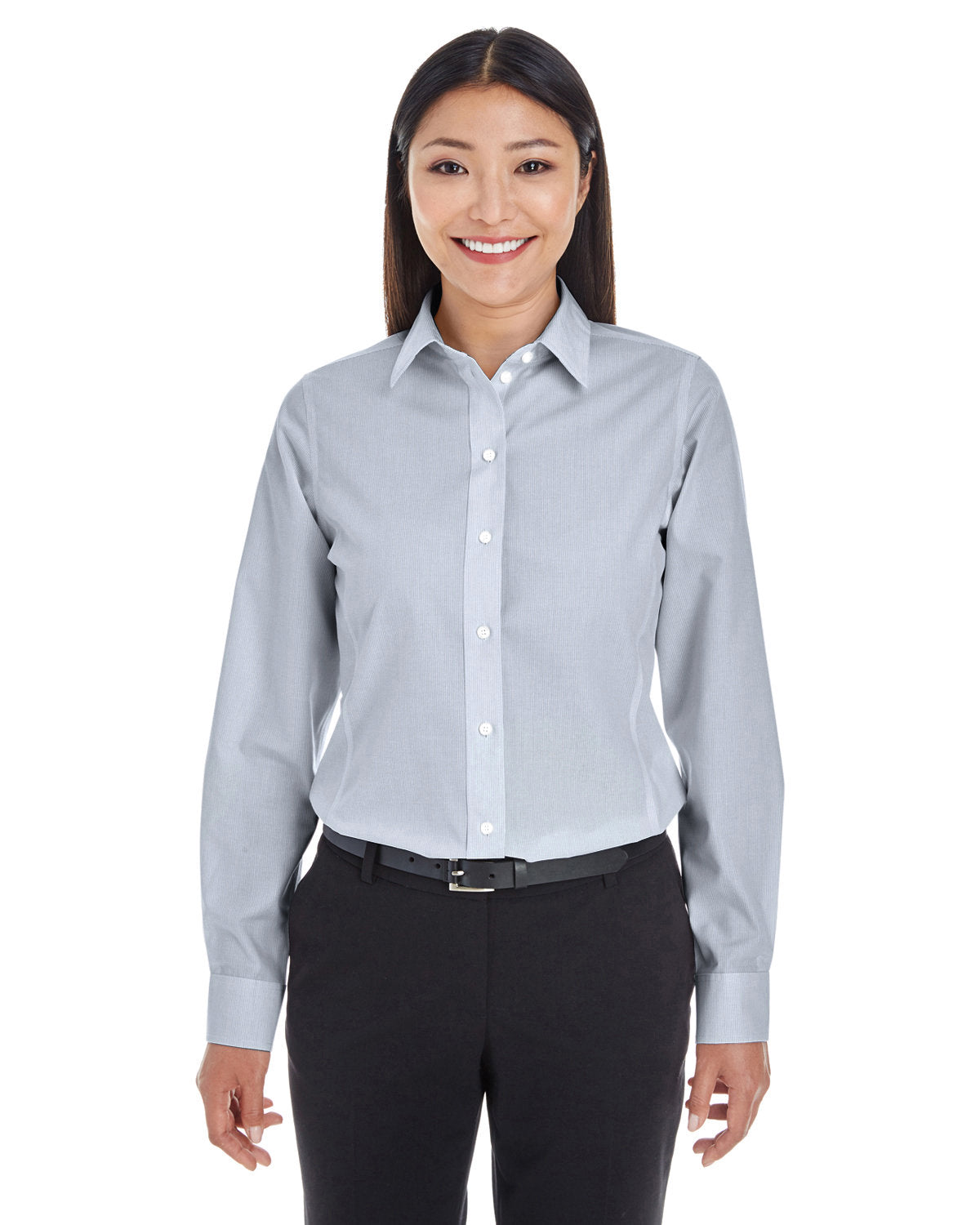 DEVON AND JONES Ladies' Crown Collection® Striped Woven Shirt