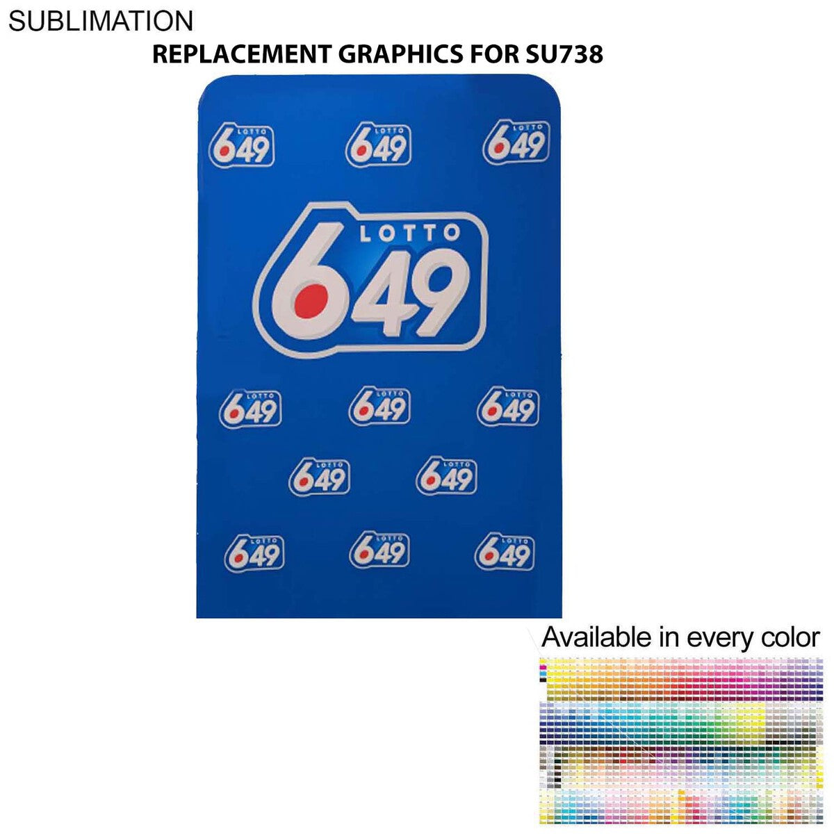 72 Hr Fast Ship - Replacement Full Color Graphics Double Sided for 5'W x 90"H EuroFit Banner