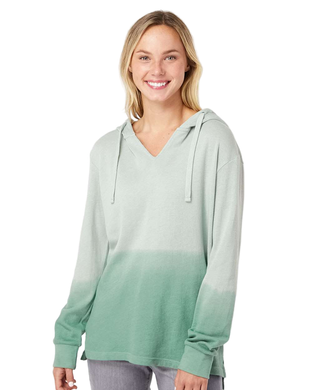 MV Sport Women's French Terry Ombré Hooded Sweatshirt