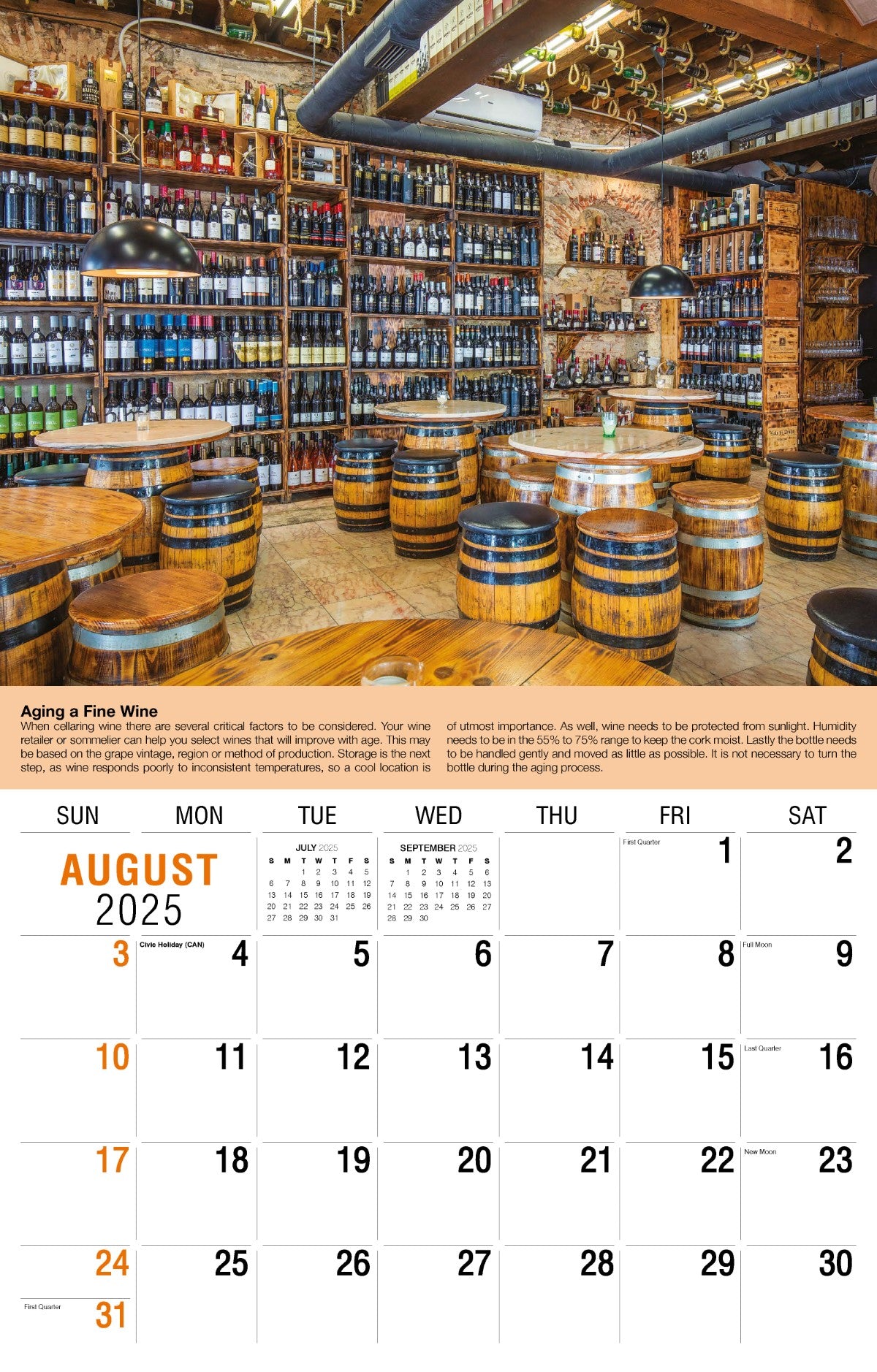 Galleria Wall Calendar 2025 Vintages