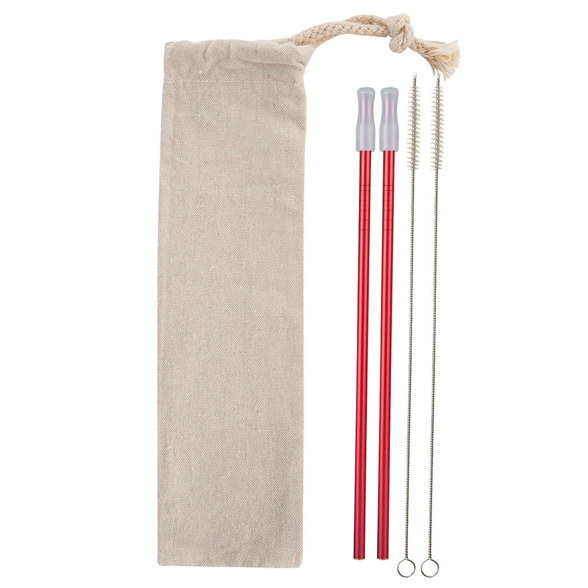 2- Pack Park Avenue Stainless Straw Kit With Cotton Pouch