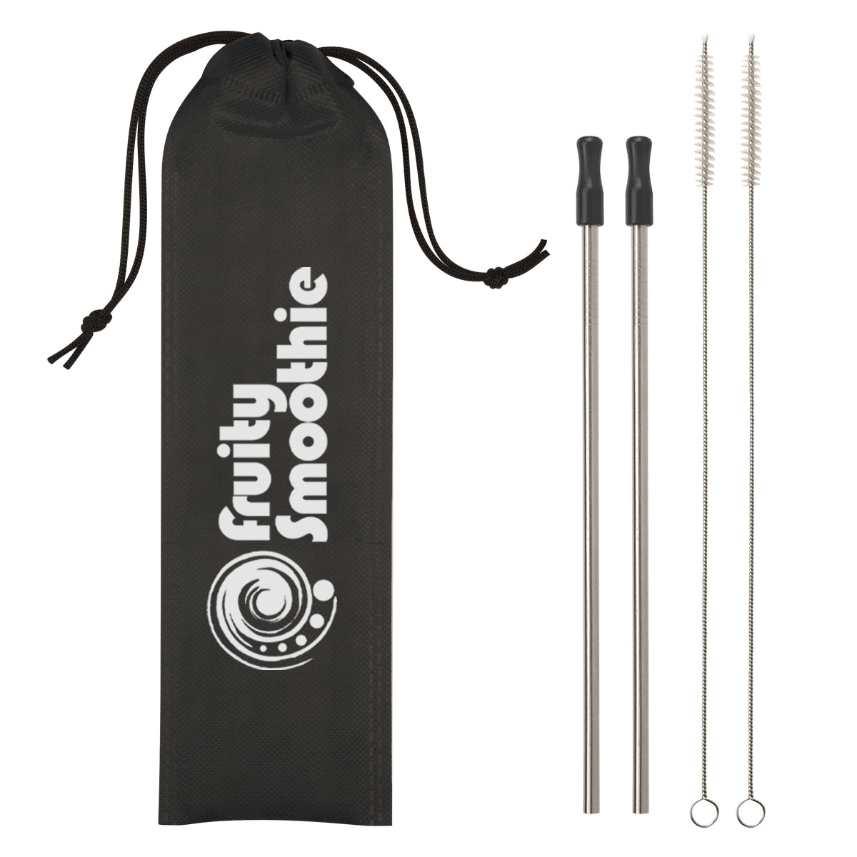 2-pack Stainless Steel Straw Kit