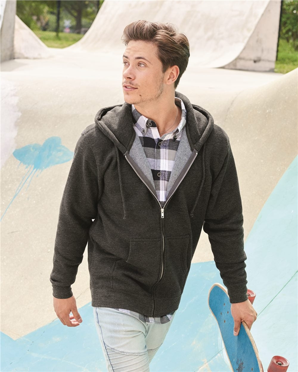 Independent Trading Co. Heavyweight Full-Zip Hooded Sweatshirt