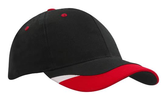 Brushed Heavy Cotton Cap w/Peak Inserts
