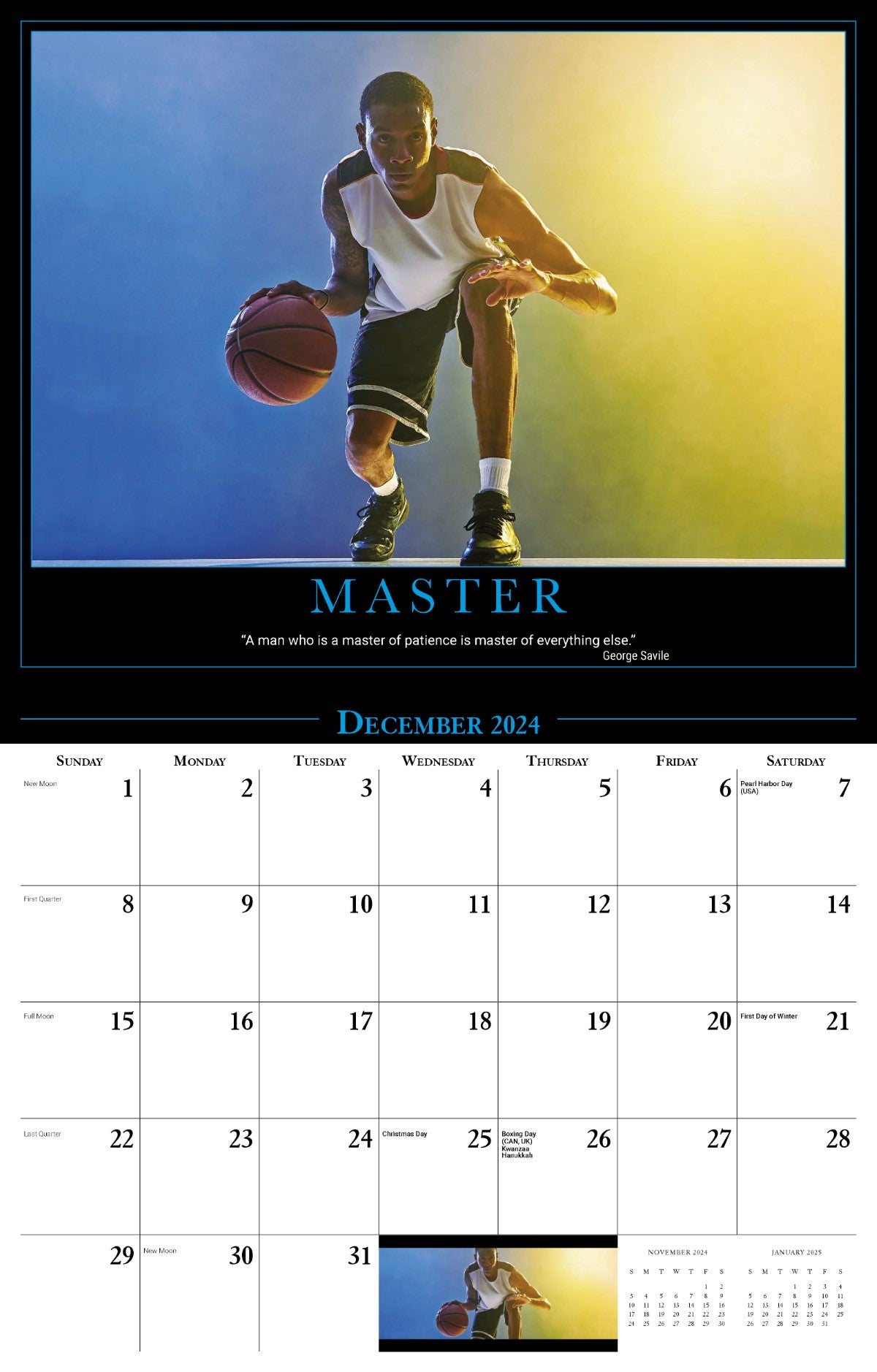 Galleria Wall Calendar 2025 Motivation