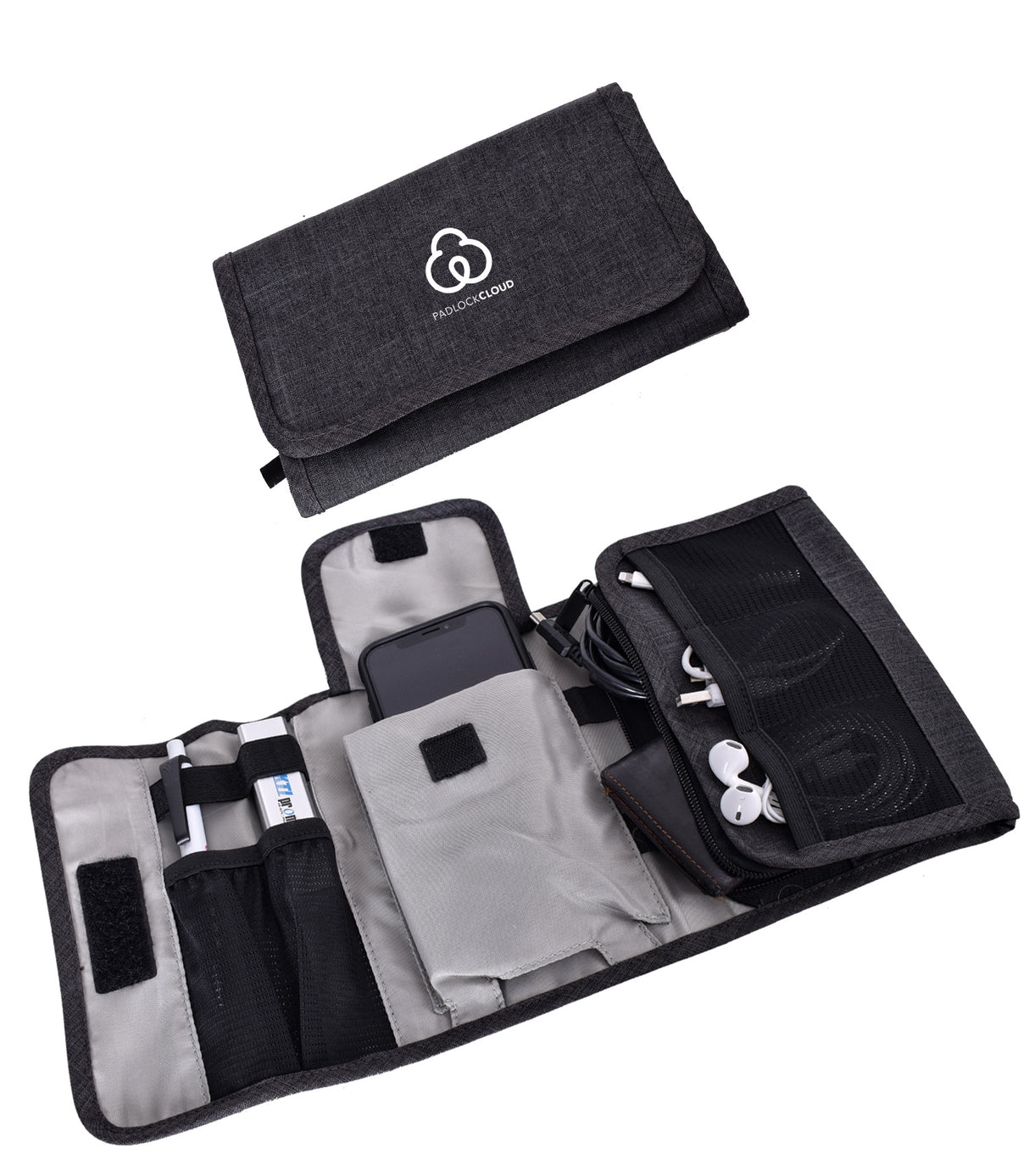 Folding Electronics Organizer