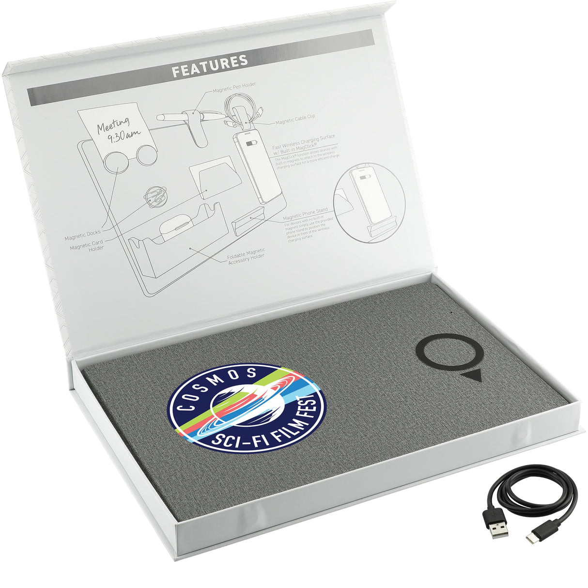 MagClick Fast Wireless Charging Desk Organizer