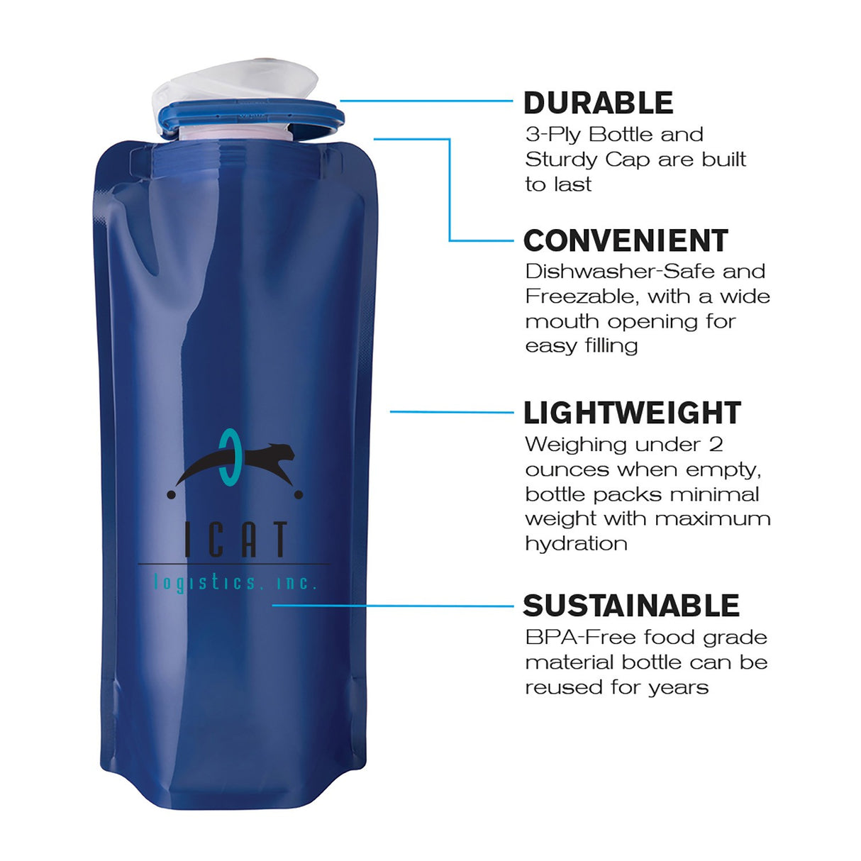 Vapur® Solids Folding Anti-Bottle 1L