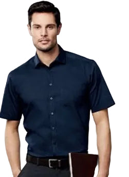 Men's Monaco Short Sleeve French Style Cotton Stretch Shirt