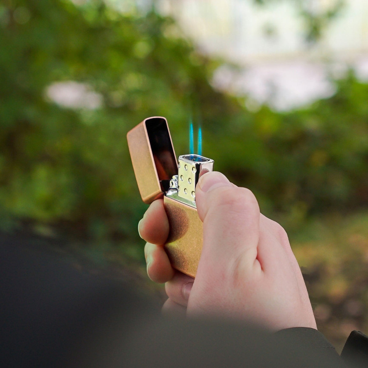 Matte Zippo® Lighter & Double Butane Insert Gift Set