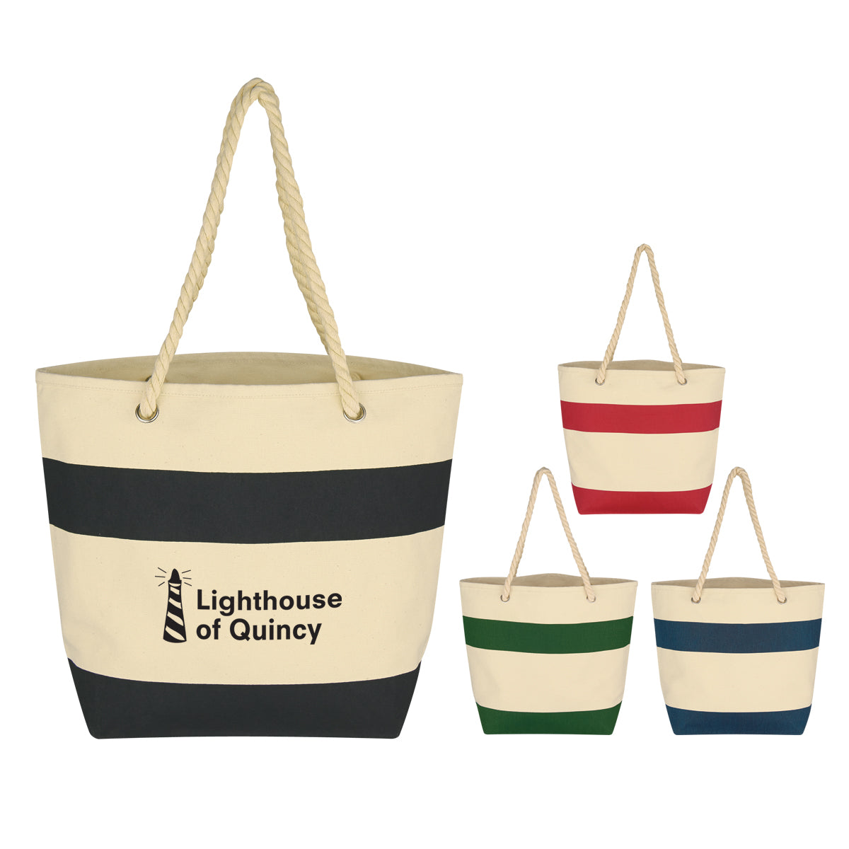 Cruising Tote Bag With Rope Handles