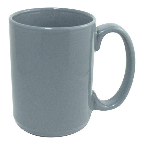 Jumbo 15oz light grey ceramic mug