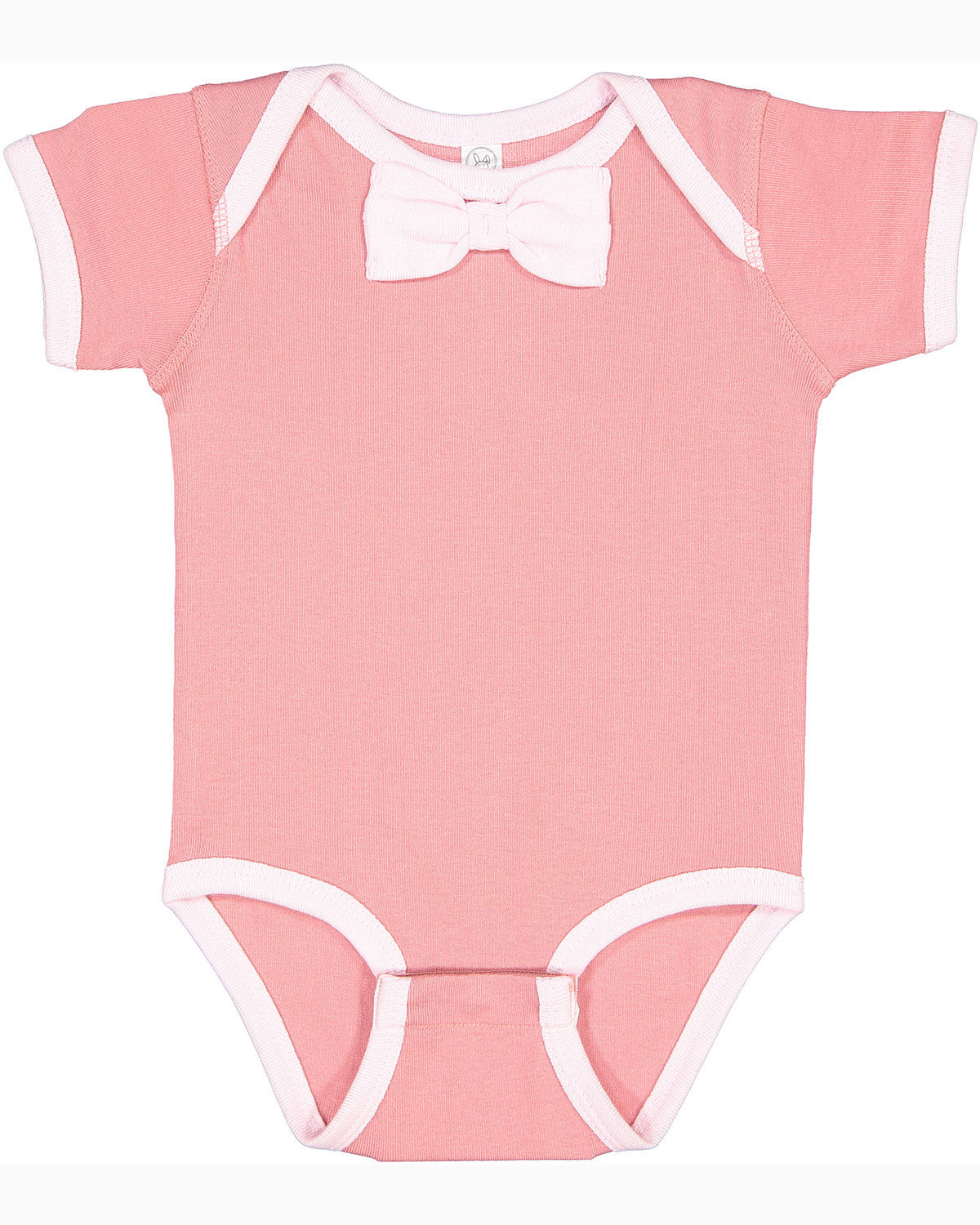 Rabbit Skins Infant Baby Rib Bow Tie Bodysuit