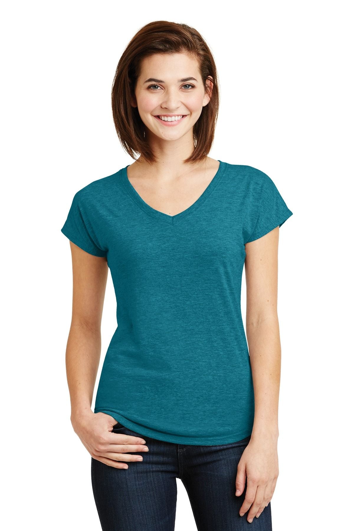 Anvil Ladies' Tri-Blend V-Neck Tee