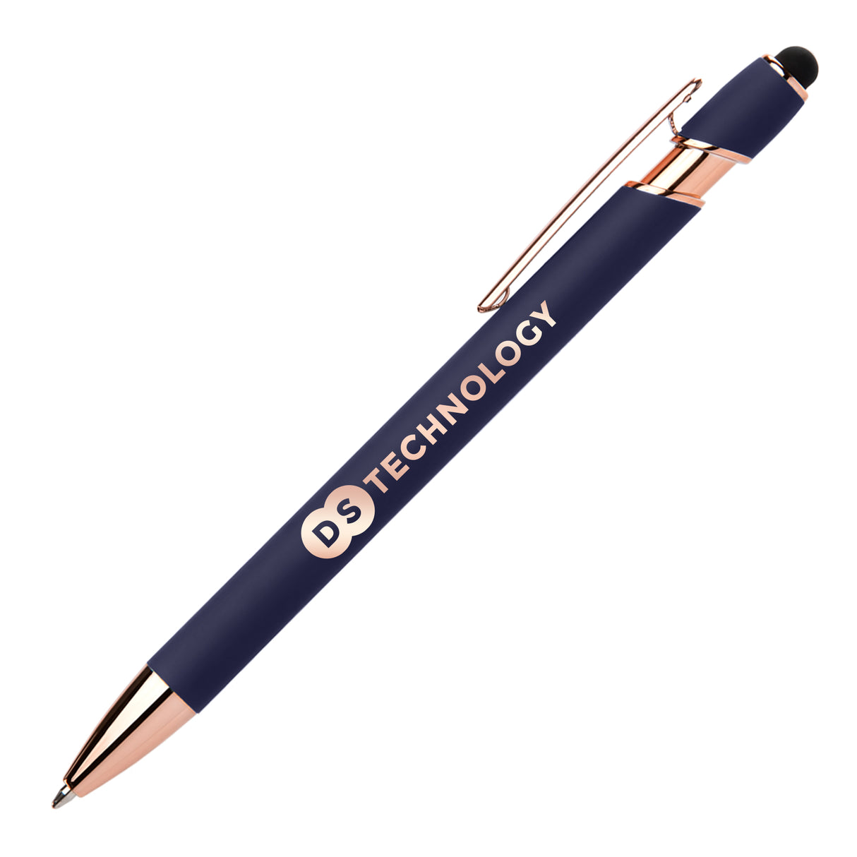 Ellipse Softy Rose Gold Classic Pen w/ Stylus and Mirror Laser