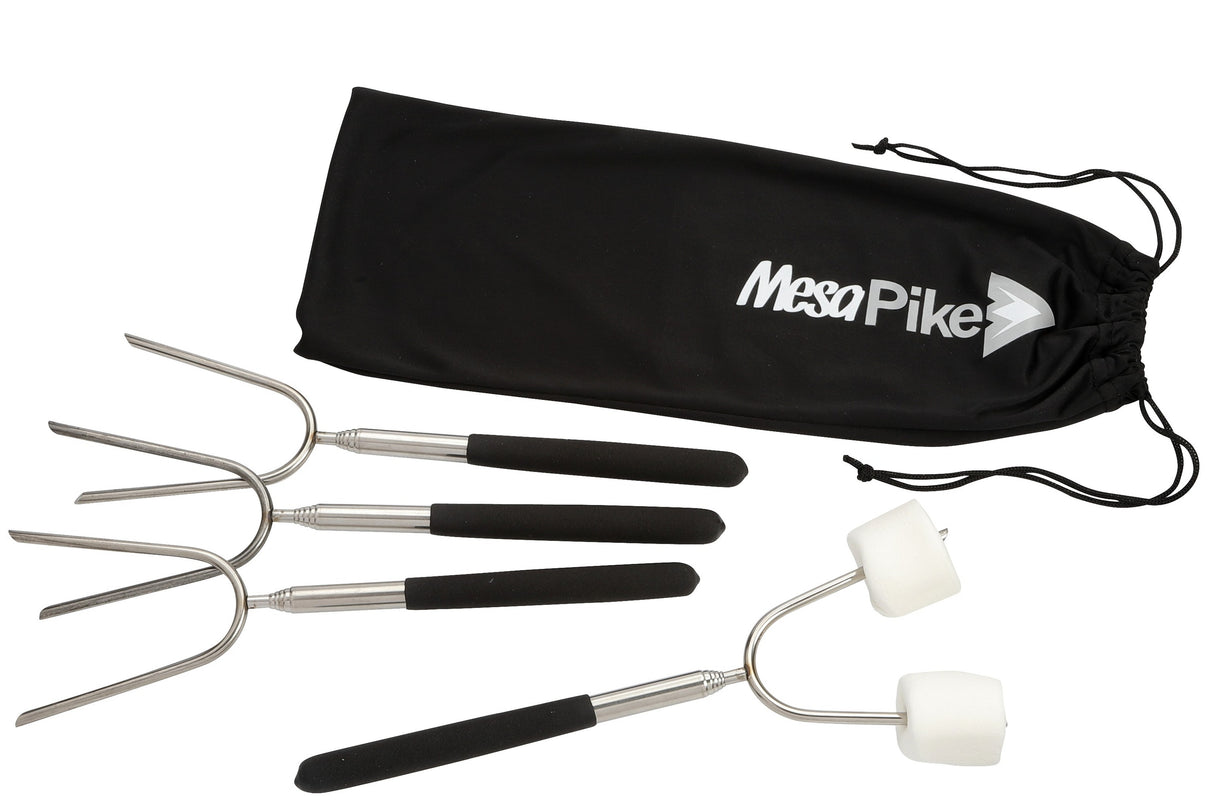 Extendable 34" Roasting Sticks with Carrying Case