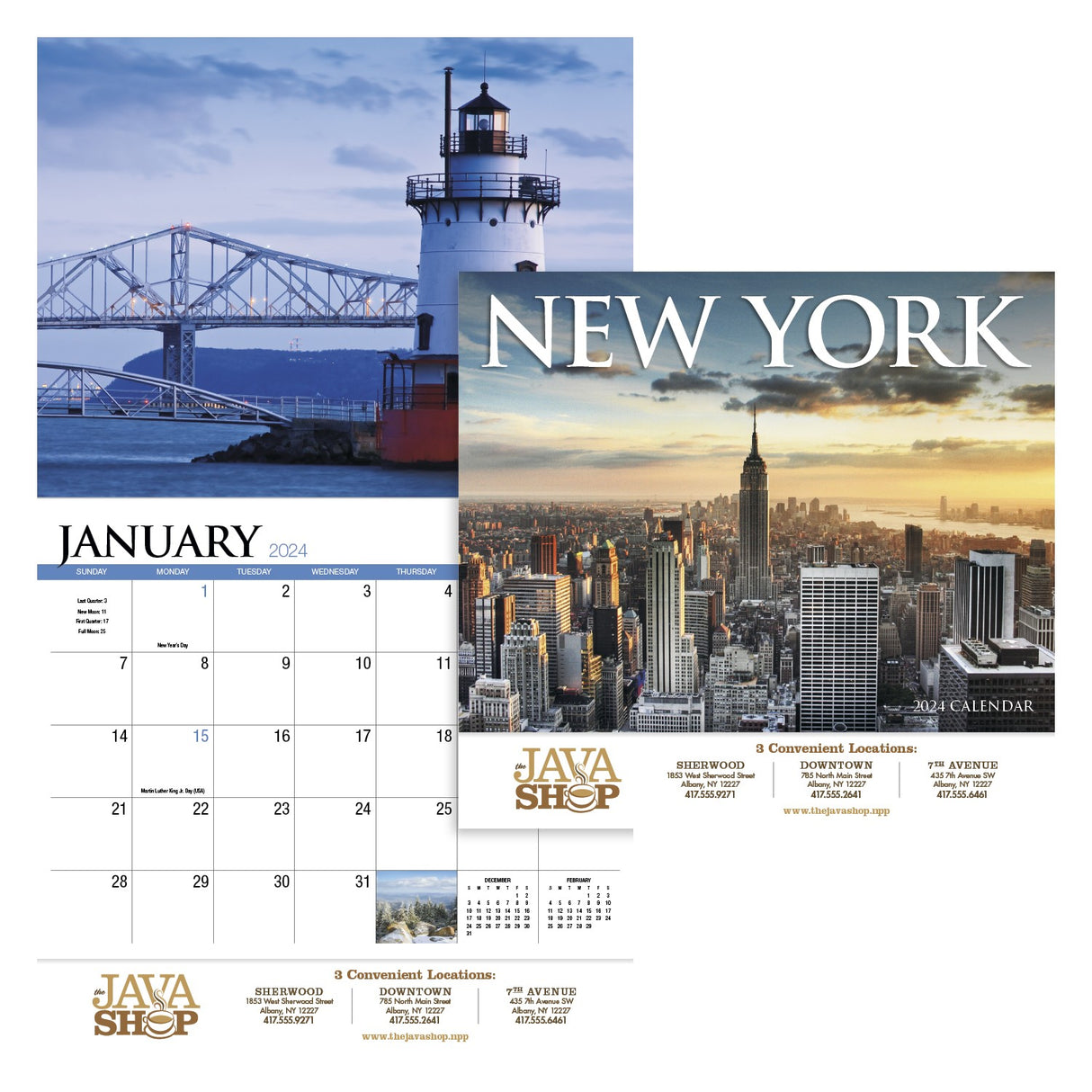 New York Appointment Calendar - Stapled