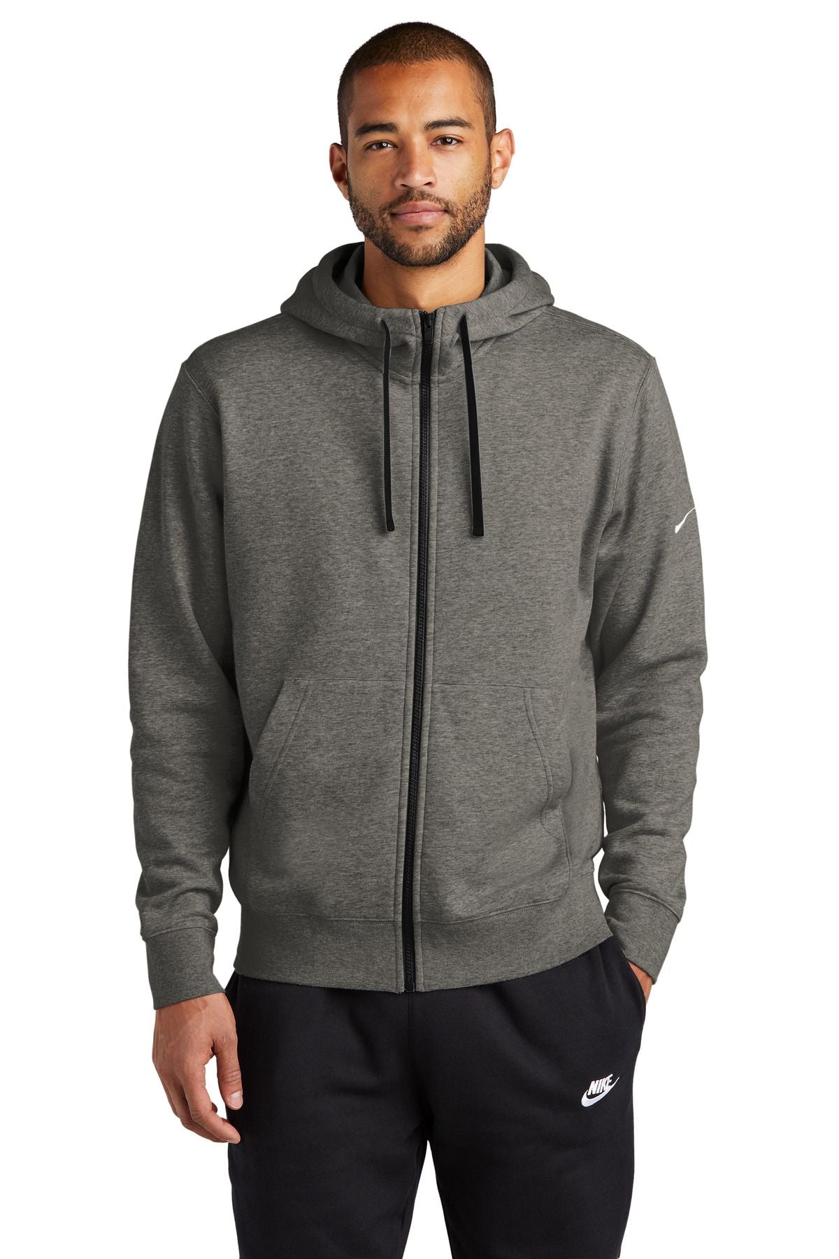 Nike Club Fleece Sleeve Swoosh Full-Zip Hoodie