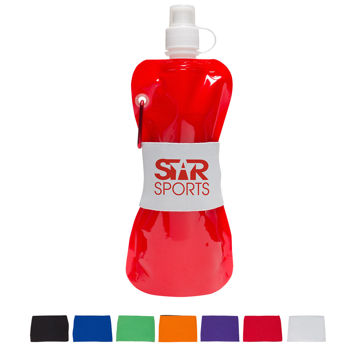 Comfort Grip Flex 16 oz Water Bottle with Neoprene Waist Sleeve