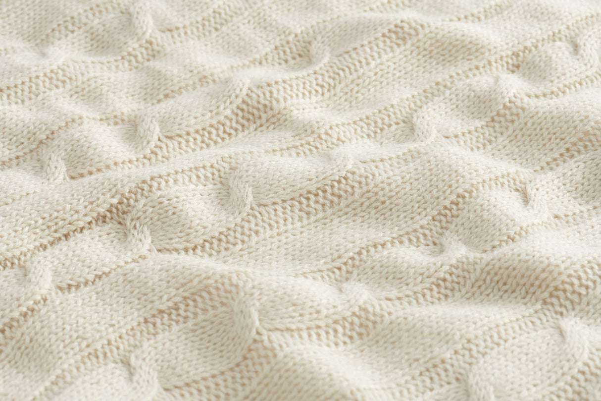 Field & Co.® Cable Knit Sherpa Blanket